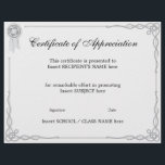 CERTIFICATE OF APPRECIATION<br><div class="desc">Easy-to-customize Certificate Layout for any occassion</div>