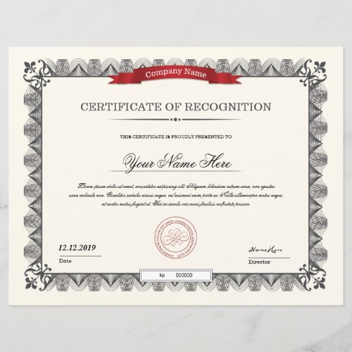 Certificate Of Appreciation