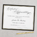 Certificate of Appreciation Award<br><div class="desc">Simple elegant Certificate of Appreciation</div>