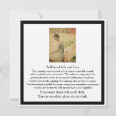 Certificate of Authenticity Template for Artists (Back)