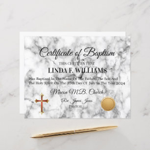 Certificate of Baptism