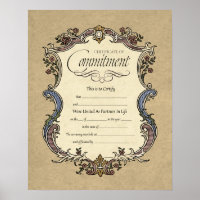 Certificate of Commitment Wedding Certificate