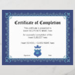 Certificate Of Completion at Zazzle