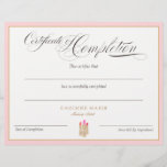Certificate of Completion Award<br><div class="desc">Stunning typography design.</div>