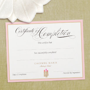 Certificate of Completion Award