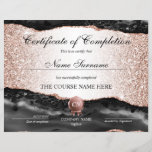 Certificate of Completion Award Course Completion<br><div class="desc">Makeup artist Wink Eye Beauty Salon Lash Extension Course Completion</div>