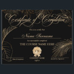 Certificate of Completion Award Course Completion<br><div class="desc">Makeup artist Wink Eye Beauty Salon Lash Extension Course Completion</div>