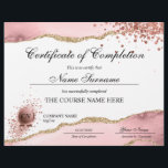 Certificate of Completion Award Course Completion<br><div class="desc">Makeup artist Wink Eye Beauty Salon Lash Extension Course Completion</div>