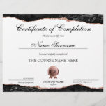 Certificate of Completion Award Course Completion<br><div class="desc">Makeup artist Wink Eye Beauty Salon Lash Extension Course Completion</div>