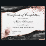 Certificate of Completion Award Course Completion<br><div class="desc">Makeup artist Wink Eye Beauty Salon Lash Extension Course Completion</div>