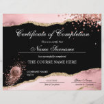 Certificate of Completion Award Course Completion<br><div class="desc">Makeup artist Wink Eye Beauty Salon Lash Extension Course Completion</div>