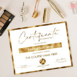 Certificate of Completion Award Course Completion<br><div class="desc">Modern Makeup artist  Beauty Salon Lash Extension Course Completion</div>