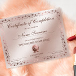 Certificate of Completion Award Course Completion<br><div class="desc">Makeup artist Cosmetics Beauty Salon Lash Extension Course Completion</div>