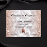 Certificate of Completion Award Course Completion<br><div class="desc">Makeup artist Wink Eye Beauty Salon Lash Extension Course Completion</div>