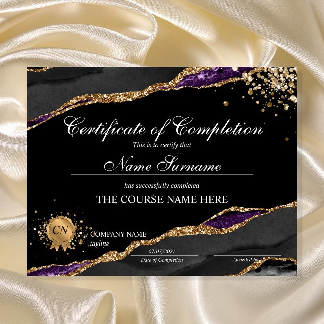 Certificate of Completion Award Course Completion (Creator Uploaded)