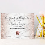 Certificate of Completion Award Course Completion<br><div class="desc">Makeup artist Wink Eye Beauty Salon Lash Extension Course Completion</div>