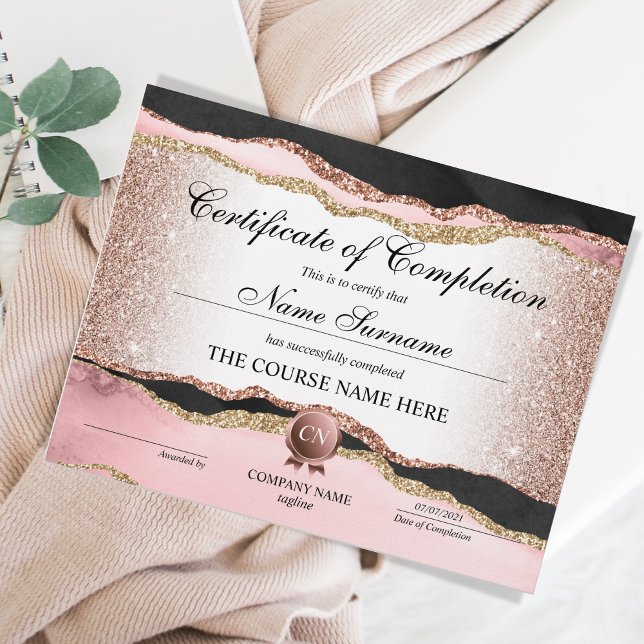 Certificate of Completion Award Course Completion (Creator Uploaded)