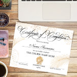 Certificate of Completion Award Course Completion<br><div class="desc">Makeup artist Wink Eye Beauty Salon Lash Extension Course Completion</div>