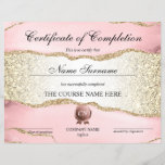 Certificate of Completion Award Course Completion<br><div class="desc">Makeup artist Wink Eye Beauty Salon Lash Extension Course Completion</div>