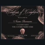 Certificate of Completion Award Course Completion<br><div class="desc">Makeup artist Wink Eye Beauty Salon Lash Extension Course Completion</div>