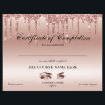 Certificate of Completion Award lashes Course<br><div class="desc">Certificate of Completion Makeup artist Wink Eye Beauty Salon Lash Extension Course Completion</div>