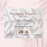 Certificate of Completion Award lashes Course<br><div class="desc">Certificate of Completion Makeup artist Wink Eye Beauty Salon Lash Extension Course Completion</div>