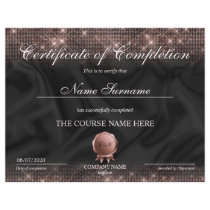 Certificate of Completion Award Makeup lash Course Certificate of Completion Award Makeup lash Course