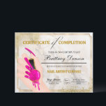 Certificate of Completion Award Nail Technician<br><div class="desc">Nail Technician Certificate of Completion Award</div>