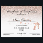 Certificate of Completion Award Spray Tans Course<br><div class="desc">Certificate of Completion Award Spray Tans Course</div>