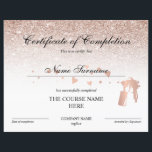 Certificate of Completion Award Spray Tans Course<br><div class="desc">Certificate of Completion Award Spray Tans Course</div>