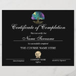 Certificate of Completion Award Tree of Life<br><div class="desc">Makeup artist Wink Eye Beauty Salon Lash Extension Course Completion with the Tree of Life</div>