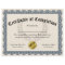 Certificate of Completion Blue Customizable 8.5x11