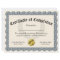 Certificate of Completion Blue Customizable 8.5x11
