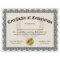 Certificate of Completion Blue Customizable 8.5x11