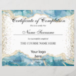 Certificate of Completion Course Completion logo<br><div class="desc">Makeup artist Wink Eye Beauty Salon Lash Extension Course Completion,  you can add your logo</div>