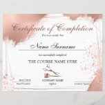 Certificate of Completion Hair stylist Course<br><div class="desc">Certificate of Completion with scissors for hair dresser,  hair stylist,  hair extensions,  wigs... .</div>