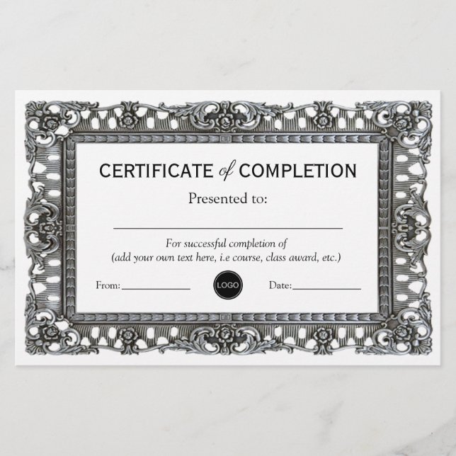 Certificate of Completion | Personalized Award (Front)