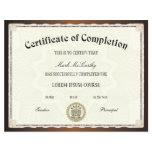 Certificate of Completion Template Certificate of Completion Template
