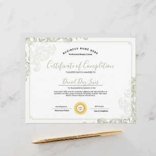 Certificate of Completion Template 