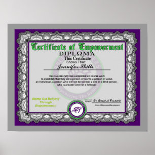 Certificate of Empowerment Poster