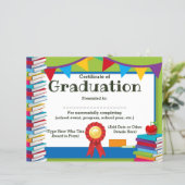 Certificate of Graduation Customizable Kids 8.5x11 | Zazzle