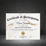 Certificate of Participation Award Course<br><div class="desc">Makeup artist Wink Eye Beauty Salon Lash Extension Course Participation Certificate</div>