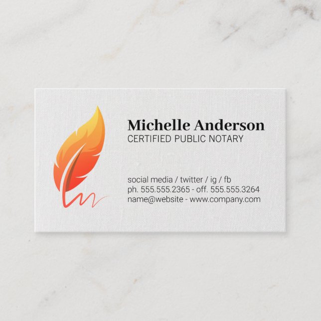 Certificate | Public Notary Logo Icon (Front)