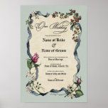 Certificate Wedding-Marriage-(Ornamental Keepsake) Poster<br><div class="desc">Certificate Wedding-Marriage: (Ornamental document Keepsake) Create a keepsake you will treasure forever. Commemorate your marriage with a personalized decorative certificate that contains expressions of love as well as the important information about your wedding ceremony. Document your special day with a memory that can be framed and displayed in your home...</div>