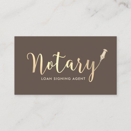 Certificated Notary Loan Signing Agent Photo Business Card