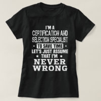 Certification And Selection Specialist