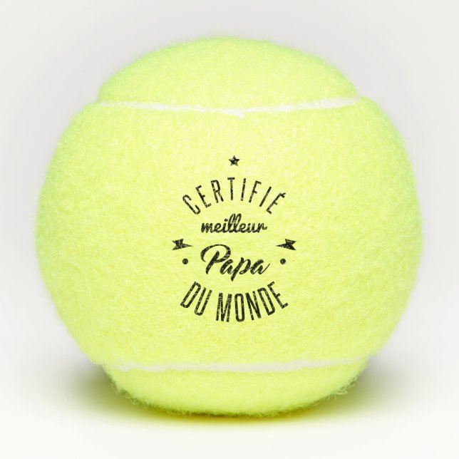 Certifié better dad tennis balls (Front)