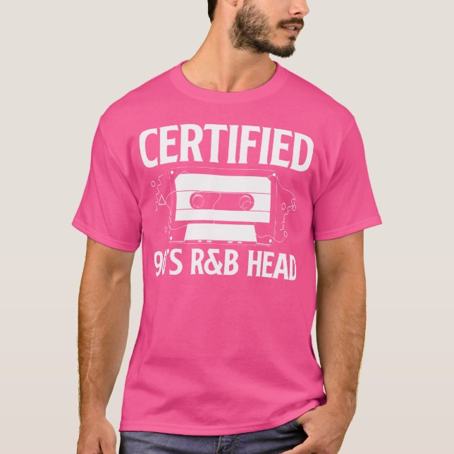 Certified 90S Rb Music Lover Head T-Shirt (Front)