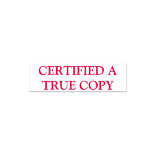 Certified a true copy   DIY color ink Pocket Stamp