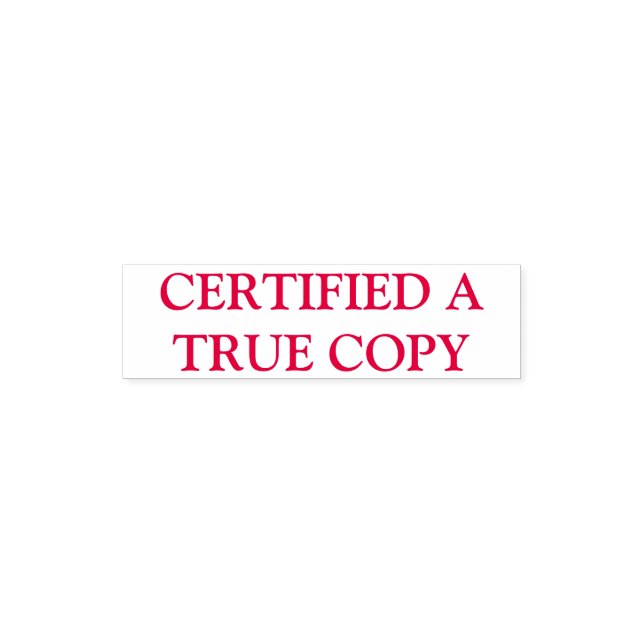 Certified a true copy | DIY color ink Pocket Stamp (Design)